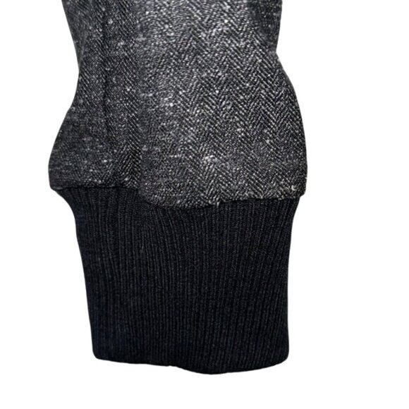 Iz Byer California Womens Gray Metallic Bomber Jacket With Zip Closure Ribbed He - Picture 5 of 9